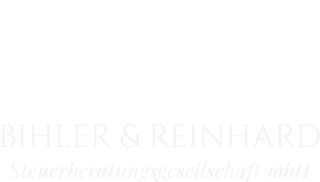Bihler und Reinhard Steuerberatung Reutlingen Logo weiss